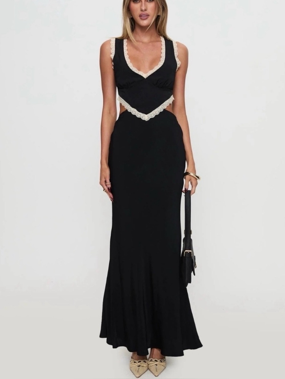 Princess Polly Lace Trim Maxi Dress